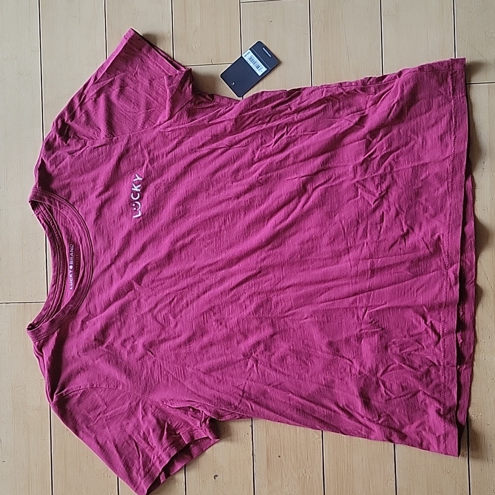 NWT • Lucky Brand • Red Lucky Tee